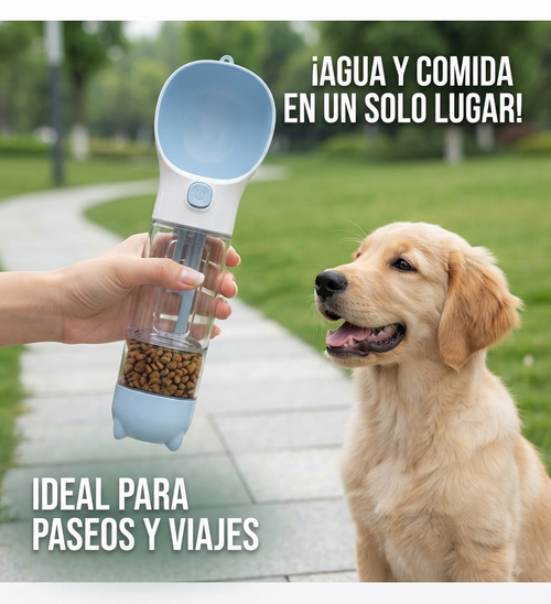 BOTELLA MULTIUSO 3 EN 1 PARA MASCOTA